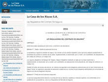 Tablet Screenshot of casadelosriscos.com